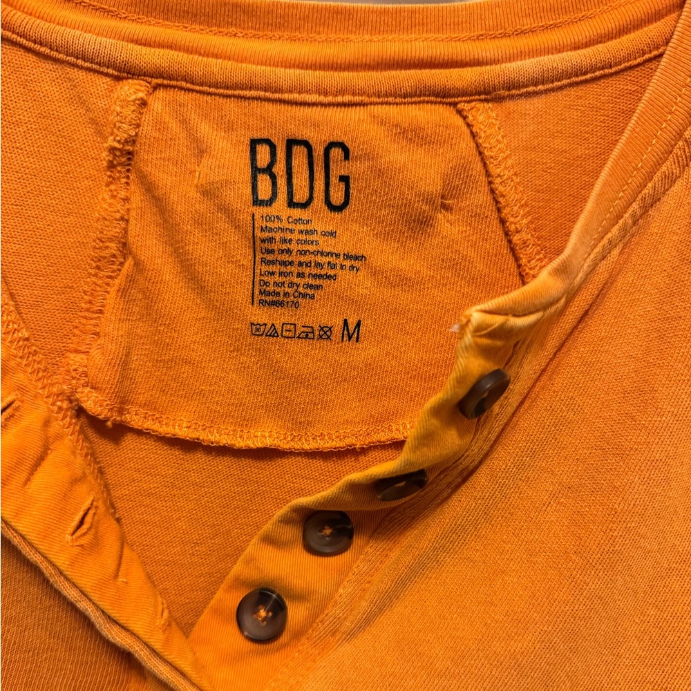 BDG Women's Orange Crop Top - Picture 4 of 4